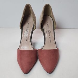 Chinese Laundry Women's Two-Tone Heels - Pink and Tan